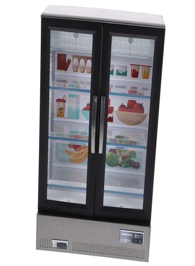 Bestonzon Miniature Doll House Refrigerator Model Realistic Fridge for Crafts Decor for Micro Landscapes Accessory for Miniature Scenes - Image 1